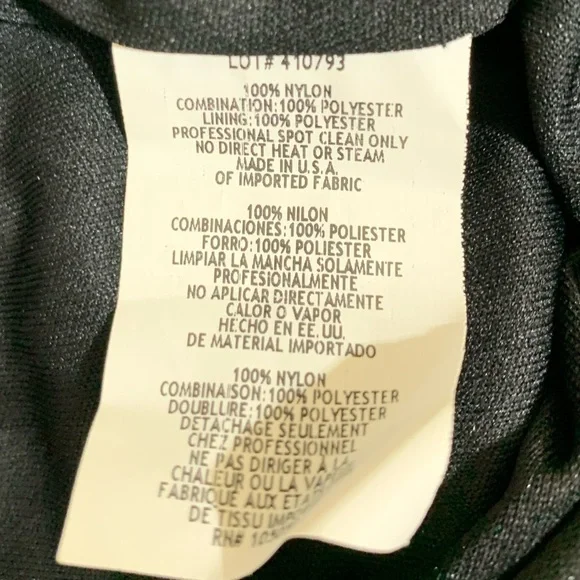 NWT Xscape Black and Nude Lace Pleated Skirt Halter Evening Cocktail Dress Sz 10 - Picture 14 of 16